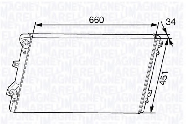 Radiator, racire motor 350213144300 MAGNETI MARELLI - Radiator apa/piese Radiator, racire motor 350213144300 MAGNETI MARELLI - Radiator apa/piese