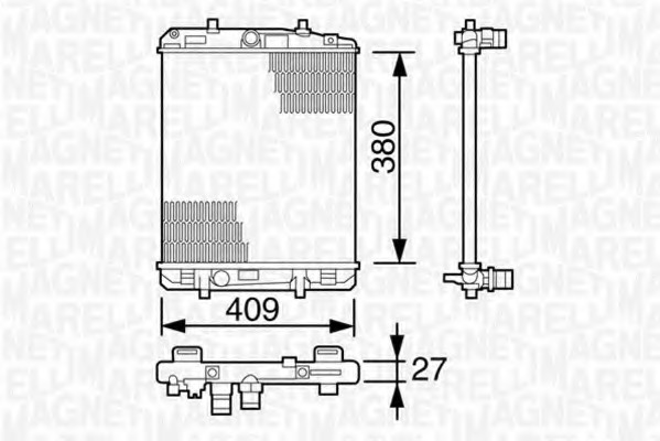 Radiator, racire motor 350213387000 MAGNETI MARELLI - Radiator apa/piese Radiator, racire motor 350213387000 MAGNETI MARELLI - Radiator apa/piese