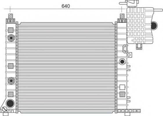 Radiator, racire motor 350213944000 MAGNETI MARELLI - Radiator apa/piese Radiator, racire motor 350213944000 MAGNETI MARELLI - Radiator apa/piese