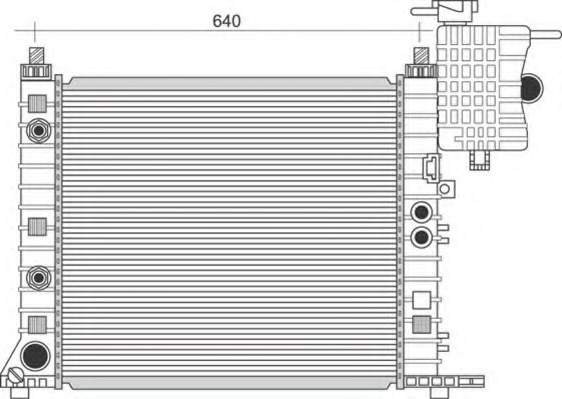 Radiator, racire motor 350213945000 MAGNETI MARELLI - Radiator apa/piese Radiator, racire motor 350213945000 MAGNETI MARELLI - Radiator apa/piese
