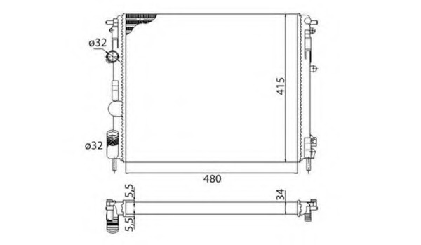 Radiator, racire motor 350213991003 MAGNETI MARELLI - Radiator apa/piese Radiator, racire motor 350213991003 MAGNETI MARELLI - Radiator apa/piese