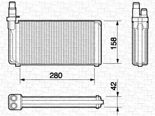 Schimbator caldura, incalzire habitaclu 350218051000 MAGNETI MARELLI - Schimbator caldura Schimbator caldura, incalzire habitaclu 350218051000 MAGNETI MARELLI - Schimbator caldura