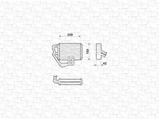 Schimbator caldura, incalzire habitaclu 350218065000 MAGNETI MARELLI - Schimbator caldura Schimbator caldura, incalzire habitaclu 350218065000 MAGNETI MARELLI - Schimbator caldura