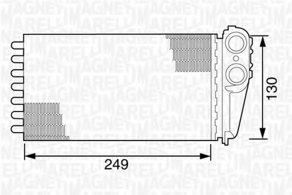 Schimbator caldura, incalzire habitaclu 350218162000 MAGNETI MARELLI - Schimbator caldura Schimbator caldura, incalzire habitaclu 350218162000 MAGNETI MARELLI - Schimbator caldura