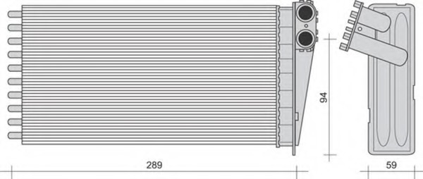 Schimbator caldura, incalzire habitaclu 350218273000 MAGNETI MARELLI - Schimbator caldura Schimbator caldura, incalzire habitaclu 350218273000 MAGNETI MARELLI - Schimbator caldura