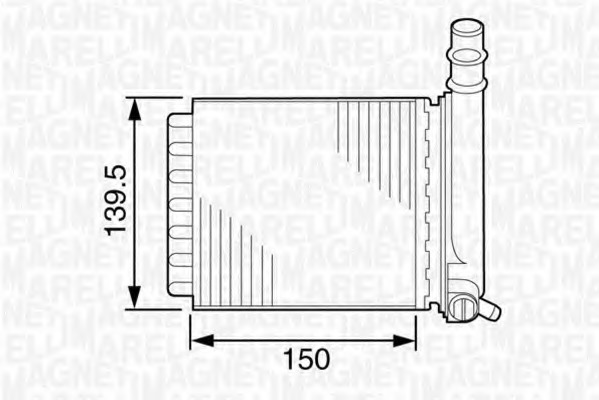 Schimbator caldura, incalzire habitaclu 350218307000 MAGNETI MARELLI - Schimbator caldura Schimbator caldura, incalzire habitaclu 350218307000 MAGNETI MARELLI - Schimbator caldura