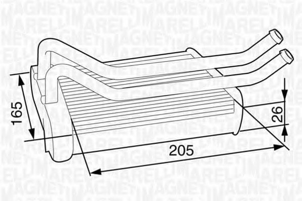 Schimbator caldura, incalzire habitaclu 350218315000 MAGNETI MARELLI - Schimbator caldura Schimbator caldura, incalzire habitaclu 350218315000 MAGNETI MARELLI - Schimbator caldura