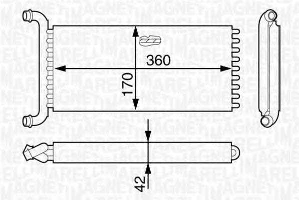 Schimbator caldura, incalzire habitaclu 350218321000 MAGNETI MARELLI - Schimbator caldura Schimbator caldura, incalzire habitaclu 350218321000 MAGNETI MARELLI - Schimbator caldura