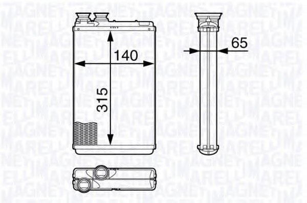 Schimbator caldura, incalzire habitaclu 350218339000 MAGNETI MARELLI - Schimbator caldura Schimbator caldura, incalzire habitaclu 350218339000 MAGNETI MARELLI - Schimbator caldura