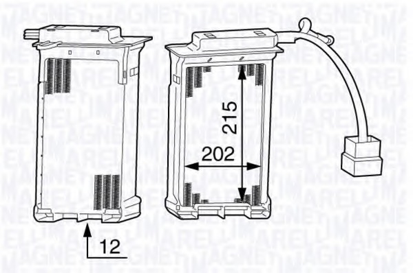 Schimbator caldura, incalzire habitaclu 350218342000 MAGNETI MARELLI - Schimbator caldura