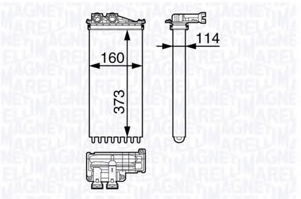 Schimbator caldura, incalzire habitaclu 350218351000 MAGNETI MARELLI - Schimbator caldura Schimbator caldura, incalzire habitaclu 350218351000 MAGNETI MARELLI - Schimbator caldura