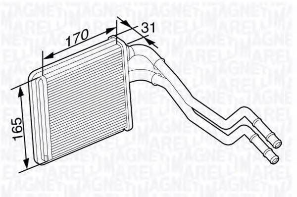 Schimbator caldura, incalzire habitaclu 350218356000 MAGNETI MARELLI - Schimbator caldura Schimbator caldura, incalzire habitaclu 350218356000 MAGNETI MARELLI - Schimbator caldura