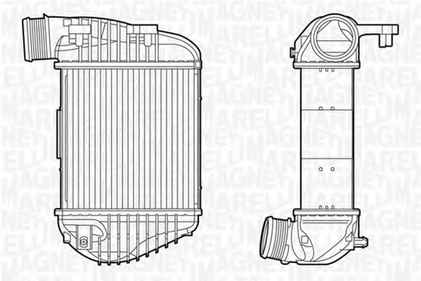 Intercooler, compresor 351319201360 MAGNETI MARELLI - Turbocompressor Intercooler, compresor 351319201360 MAGNETI MARELLI - Turbocompressor