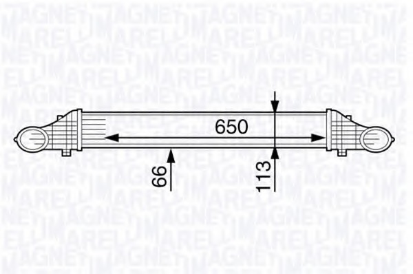 Intercooler, compresor 351319201920 MAGNETI MARELLI - Turbocompressor Intercooler, compresor 351319201920 MAGNETI MARELLI - Turbocompressor