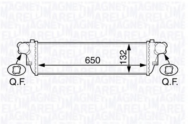 Intercooler, compresor 351319202060 MAGNETI MARELLI - Turbocompressor Intercooler, compresor 351319202060 MAGNETI MARELLI - Turbocompressor