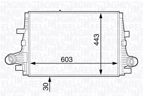 Intercooler, compresor 351319202100 MAGNETI MARELLI - Turbocompressor Intercooler, compresor 351319202100 MAGNETI MARELLI - Turbocompressor