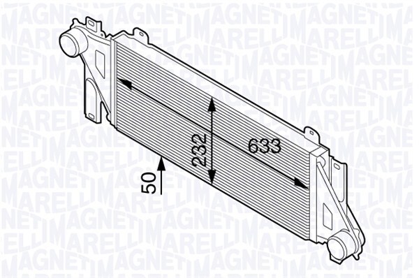 Intercooler, compresor 351319202580 MAGNETI MARELLI - Turbocompressor Intercooler, compresor 351319202580 MAGNETI MARELLI - Turbocompressor