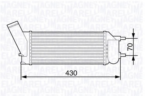 Intercooler, compresor 351319203530 MAGNETI MARELLI - Turbocompressor Intercooler, compresor 351319203530 MAGNETI MARELLI - Turbocompressor