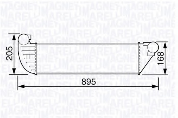 Intercooler, compresor 351319203580 MAGNETI MARELLI - Turbocompressor Intercooler, compresor 351319203580 MAGNETI MARELLI - Turbocompressor