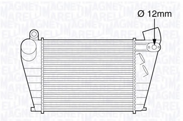 Intercooler, compresor 351319203610 MAGNETI MARELLI - Turbocompressor Intercooler, compresor 351319203610 MAGNETI MARELLI - Turbocompressor