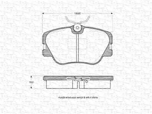 set placute frana,frana disc 363702160044 MAGNETI MARELLI - Frana disc set placute frana,frana disc 363702160044 MAGNETI MARELLI - Frana disc
