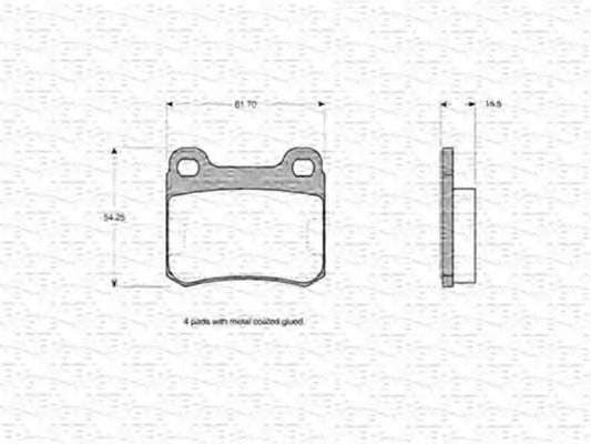 set placute frana,frana disc 363702160046 MAGNETI MARELLI - Frana disc set placute frana,frana disc 363702160046 MAGNETI MARELLI - Frana disc