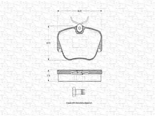 set placute frana,frana disc 363702160257 MAGNETI MARELLI - Frana disc set placute frana,frana disc 363702160257 MAGNETI MARELLI - Frana disc