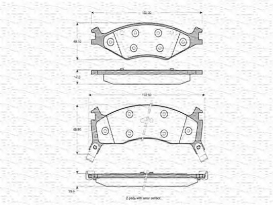 set placute frana,frana disc 363702160770 MAGNETI MARELLI - Frana disc set placute frana,frana disc 363702160770 MAGNETI MARELLI - Frana disc