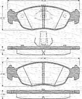 set placute frana,frana disc 363702161077 MAGNETI MARELLI - Frana disc set placute frana,frana disc 363702161077 MAGNETI MARELLI - Frana disc