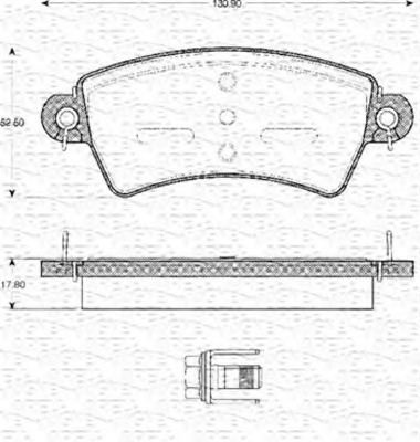 set placute frana,frana disc 363702161105 MAGNETI MARELLI - Frana disc set placute frana,frana disc 363702161105 MAGNETI MARELLI - Frana disc