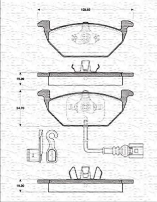 set placute frana,frana disc 363702161202 MAGNETI MARELLI - Frana disc set placute frana,frana disc 363702161202 MAGNETI MARELLI - Frana disc