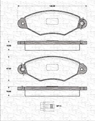 set placute frana,frana disc 363702161203 MAGNETI MARELLI - Frana disc set placute frana,frana disc 363702161203 MAGNETI MARELLI - Frana disc