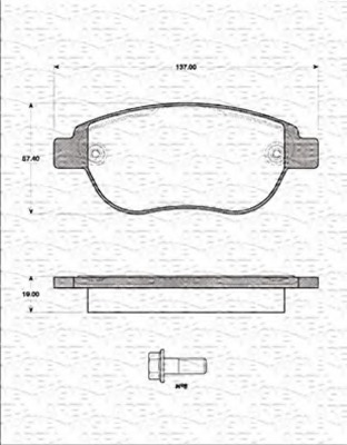 set placute frana,frana disc 363702161231 MAGNETI MARELLI - Frana disc set placute frana,frana disc 363702161231 MAGNETI MARELLI - Frana disc
