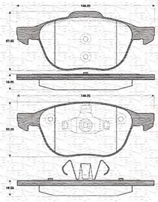 set placute frana,frana disc 363702161410 MAGNETI MARELLI - Frana disc set placute frana,frana disc 363702161410 MAGNETI MARELLI - Frana disc
