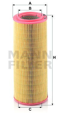 Filtru aer C 12 104 MANN-FILTER - Filtru aer/ carcasa