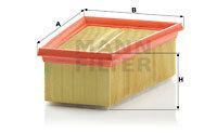 Filtru aer C 1858/2 MANN-FILTER - Filtru aer/ carcasa Filtru aer C 1858/2 MANN-FILTER - Filtru aer/ carcasa