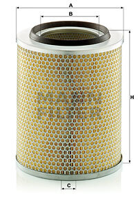Filtru aer C 24 393 MANN-FILTER - Filtru aer/ carcasa