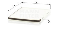 Filtru, aer habitaclu CU 2630 MANN-FILTER - Filtru aer habitaclu