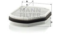 Filtru, aer habitaclu CUK 2897 MANN-FILTER - Filtru aer habitaclu Filtru, aer habitaclu CUK 2897 MANN-FILTER - Filtru aer habitaclu