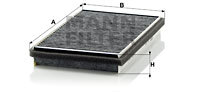 Filtru, aer habitaclu CUK 3020 MANN-FILTER - Filtru habitaclu