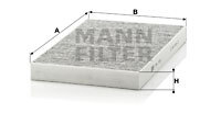 Filtru, aer habitaclu CUK 3192 MANN-FILTER - Filtru aer habitaclu