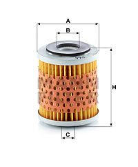 filtru combustibil P 66 x MANN-FILTER - Filtru combustibil/carcasa