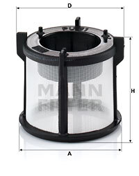 filtru combustibil PU 51 x MANN-FILTER - Filtru combustibil/carcasa