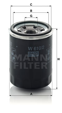Filtru ulei W 610/2 MANN-FILTER Filtru ulei W 610/2 MANN-FILTER