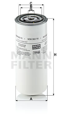 filtru combustibil WDK 962/16 MANN-FILTER - Filtru combustibil filtru combustibil WDK 962/16 MANN-FILTER - Filtru combustibil