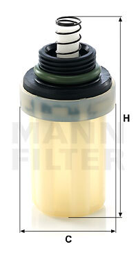 filtru combustibil WK 4001 MANN-FILTER - Filtru combustibil/carcasa filtru combustibil WK 4001 MANN-FILTER - Filtru combustibil/carcasa