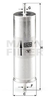 filtru combustibil WK 516 MANN-FILTER - Filtru combustibil/carcasa filtru combustibil WK 516 MANN-FILTER - Filtru combustibil/carcasa