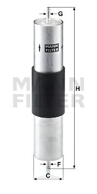 filtru combustibil WK 516/1 MANN-FILTER - Filtru combustibil/carcasa filtru combustibil WK 516/1 MANN-FILTER - Filtru combustibil/carcasa