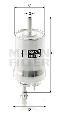 filtru combustibil WK 59 x MANN-FILTER