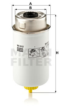 filtru combustibil WK 8157 MANN-FILTER - Filtru combustibil filtru combustibil WK 8157 MANN-FILTER - Filtru combustibil